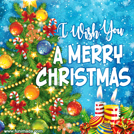I Wish You a Merry Christmas! Лучшая открытка на Рождество на английском.