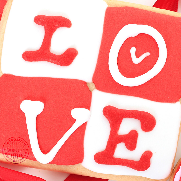 Печенье LOVE для влюблённых