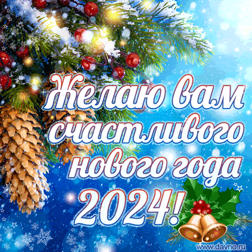 Желаю вам счастливого нового года! Поздравляю от души!
