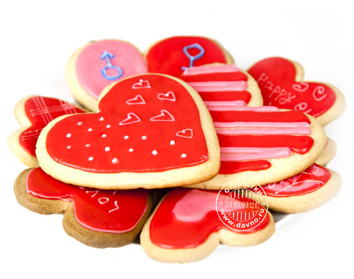 Печеньки-сердечки