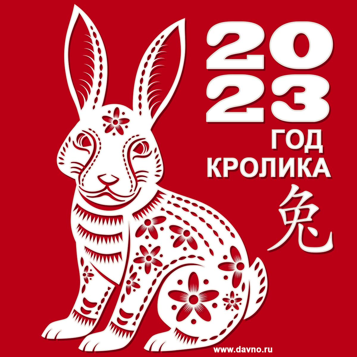 2023 год черного водяного Кролика по восточному календарю